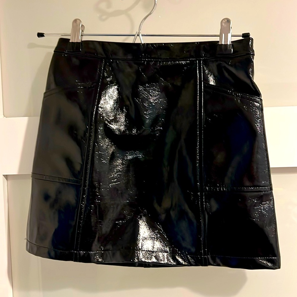 Art Class nwt Faux Leather girls metallic skirt